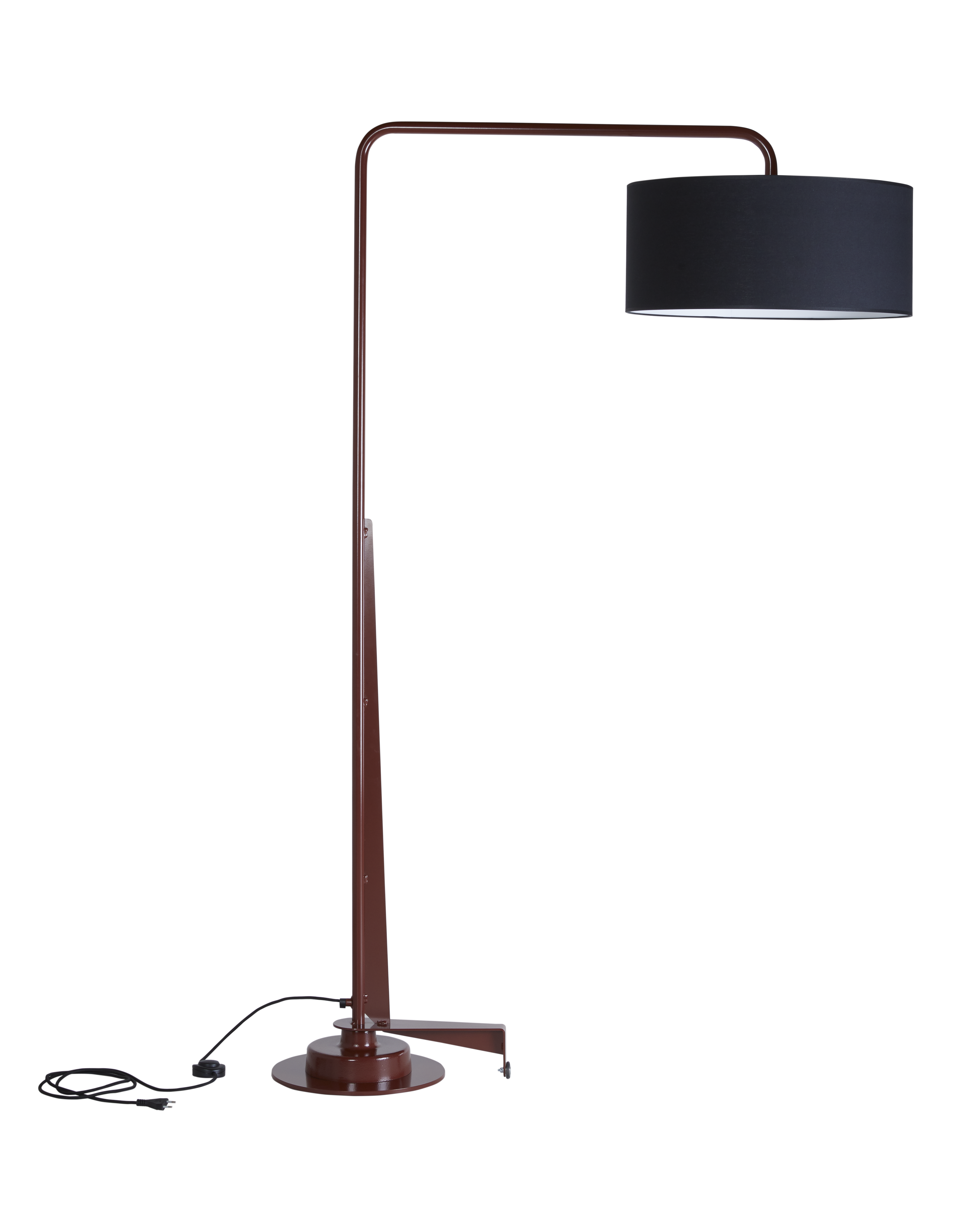 Arcum lamp zwart rood
